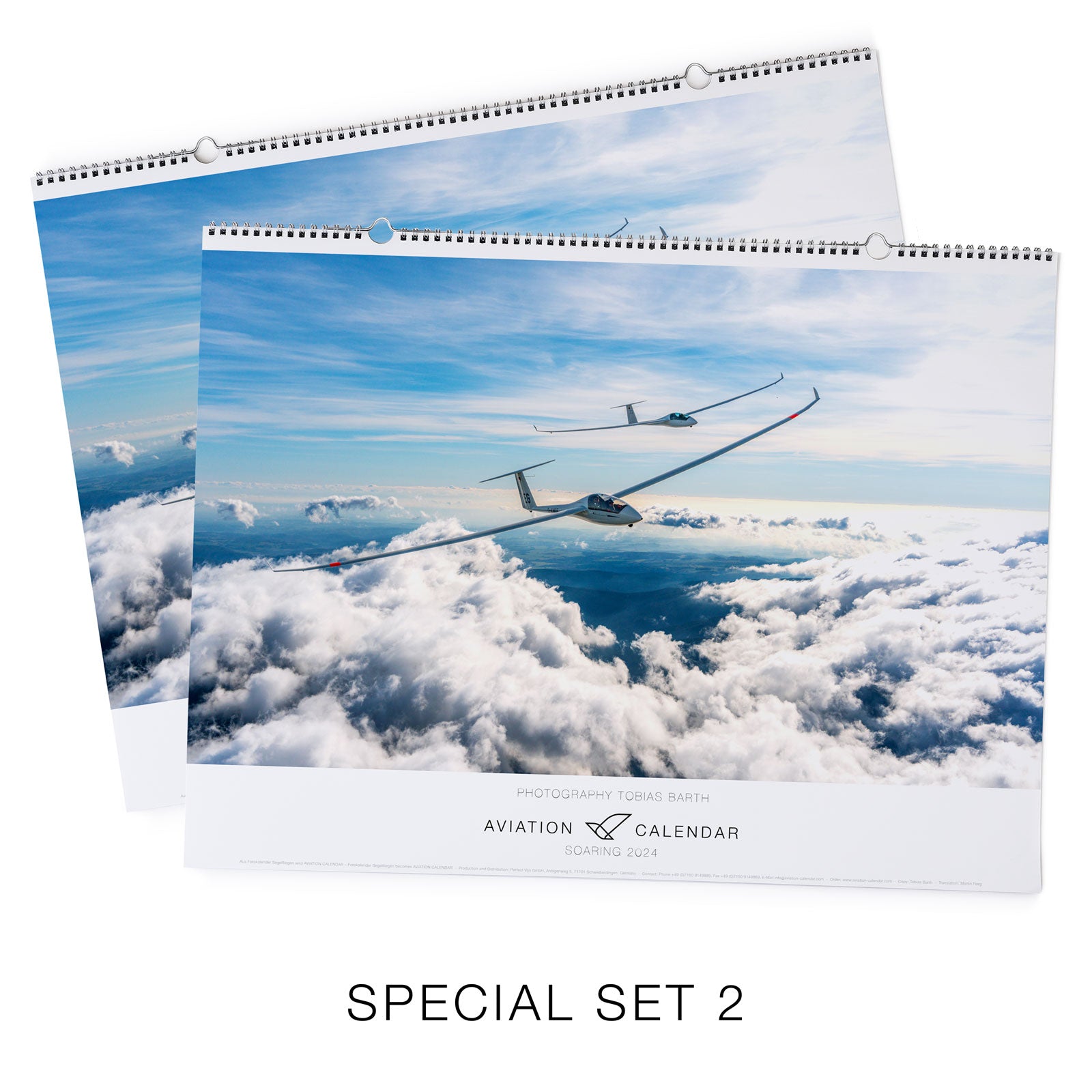 SPECIAL SET 2 aviation calendar Soaring 2x 2024 aviationcalendar